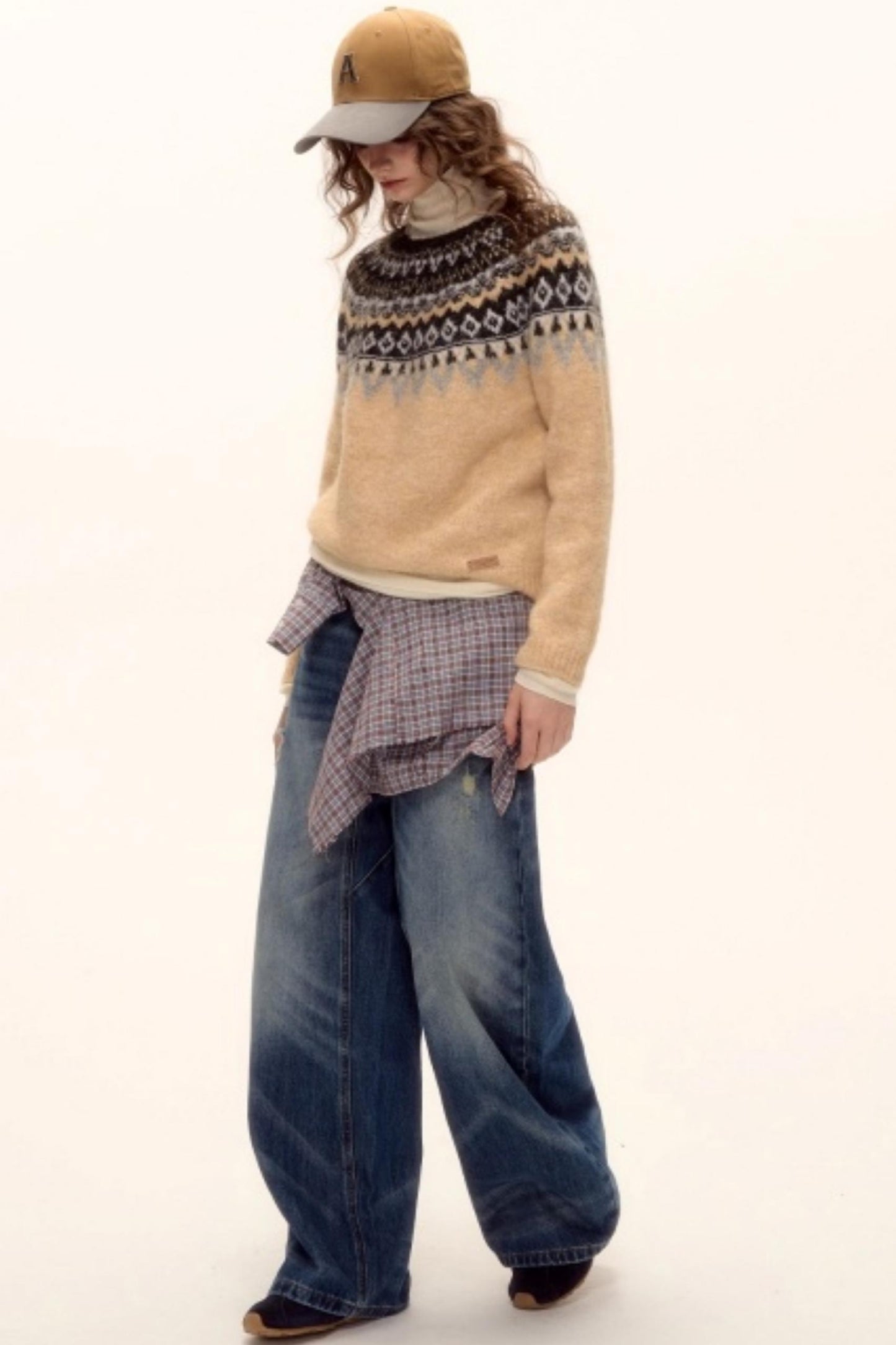 Wool Blend Fair Isle Sweater