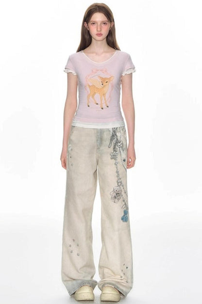 Sweet Summer V-Neck T-Shirt