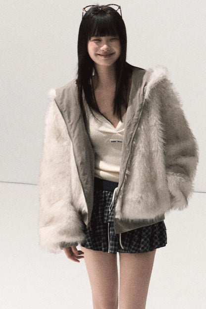 Shrine Plaid Woolen Cake A-Line Skirt