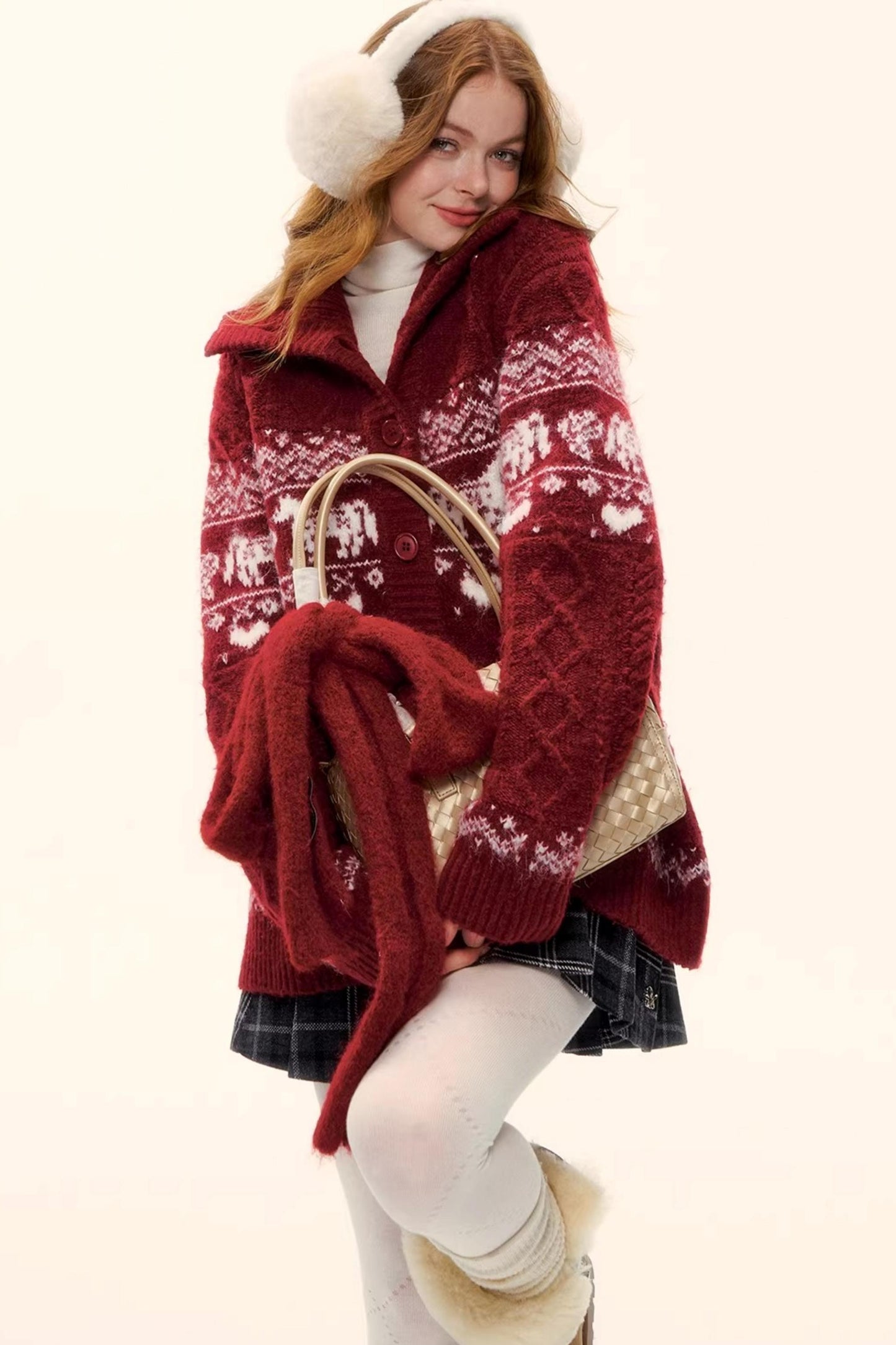 Fair Isle Knit Cardigan