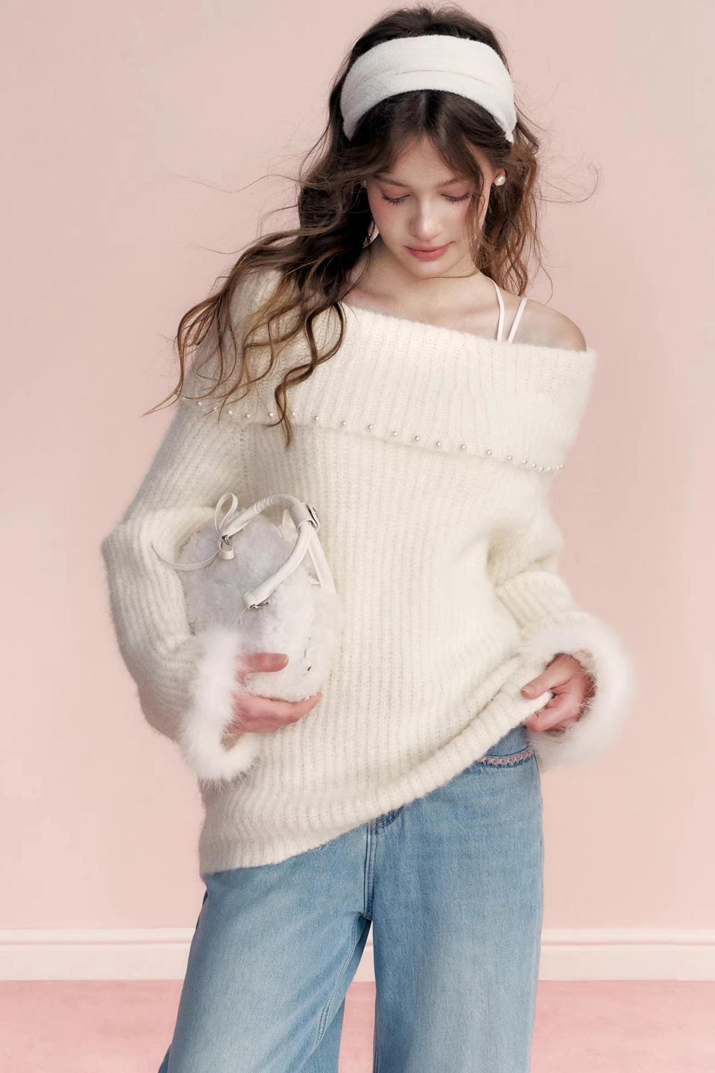 Winter Romance Pearl Sweater