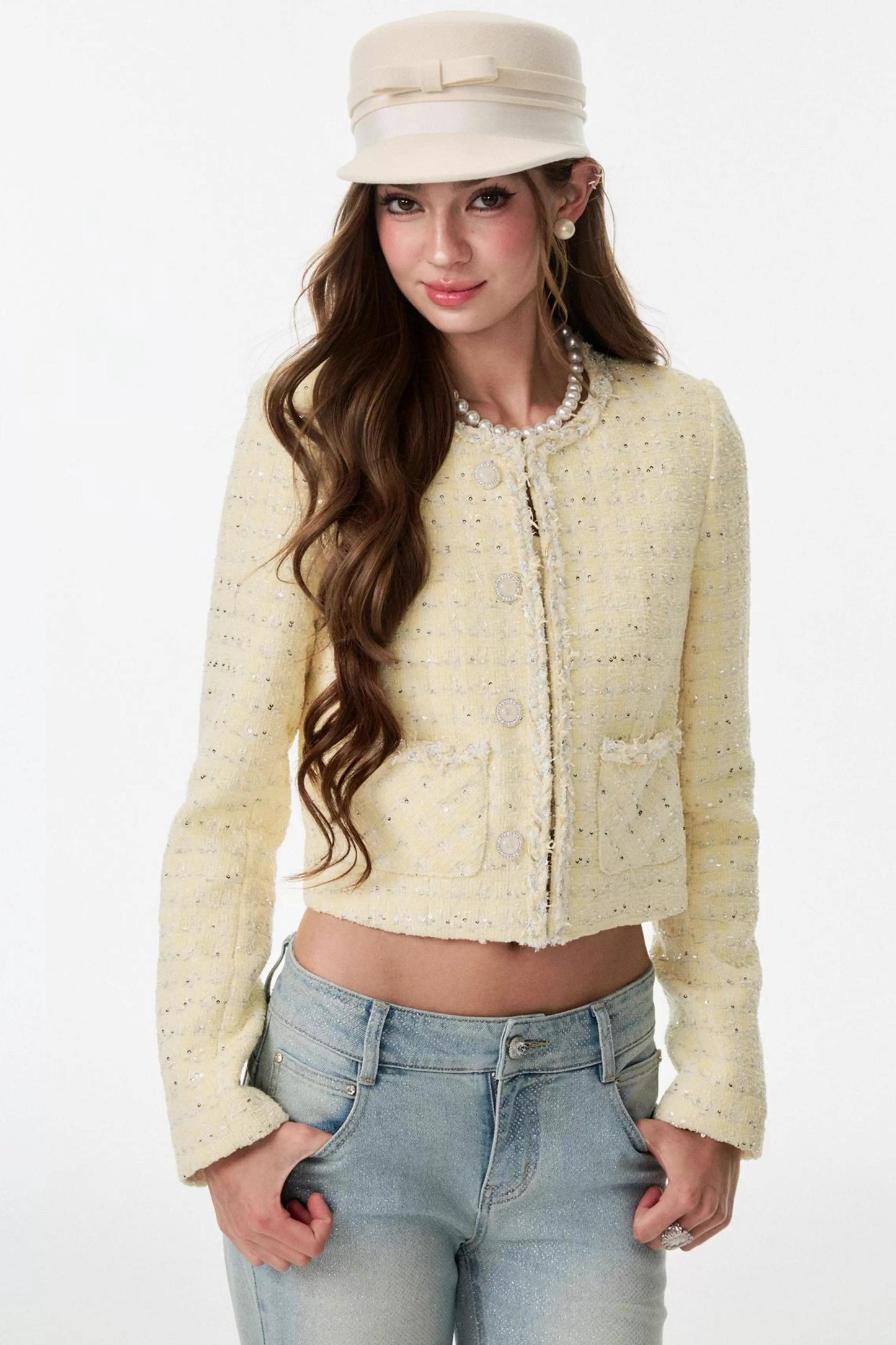 Yellow Fashion Suit High-End Jacket Set-Up