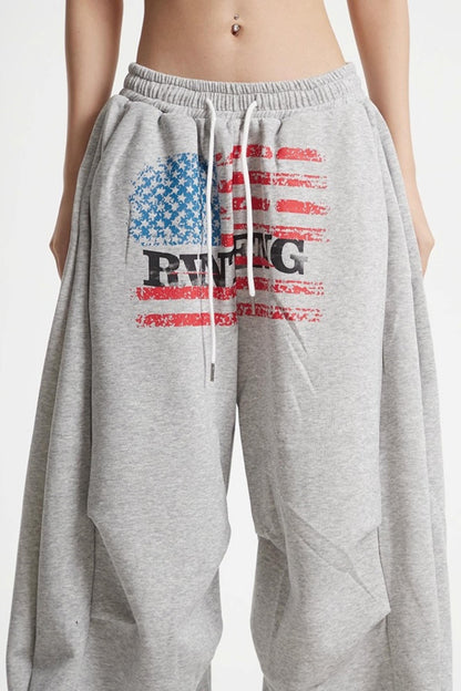 Loose Pleated Sweatpants