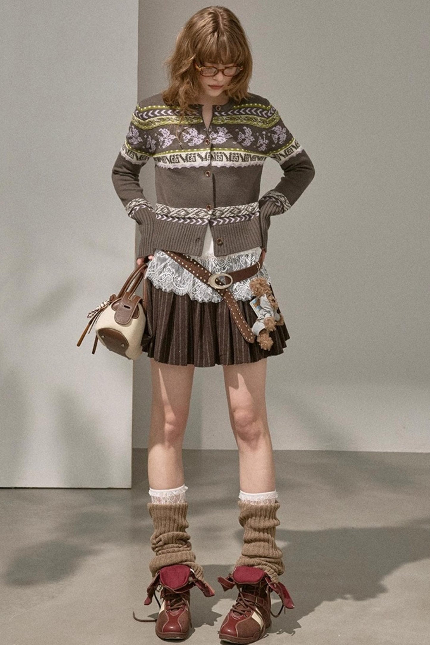 Flying Sparrow Button Knit Cardigan