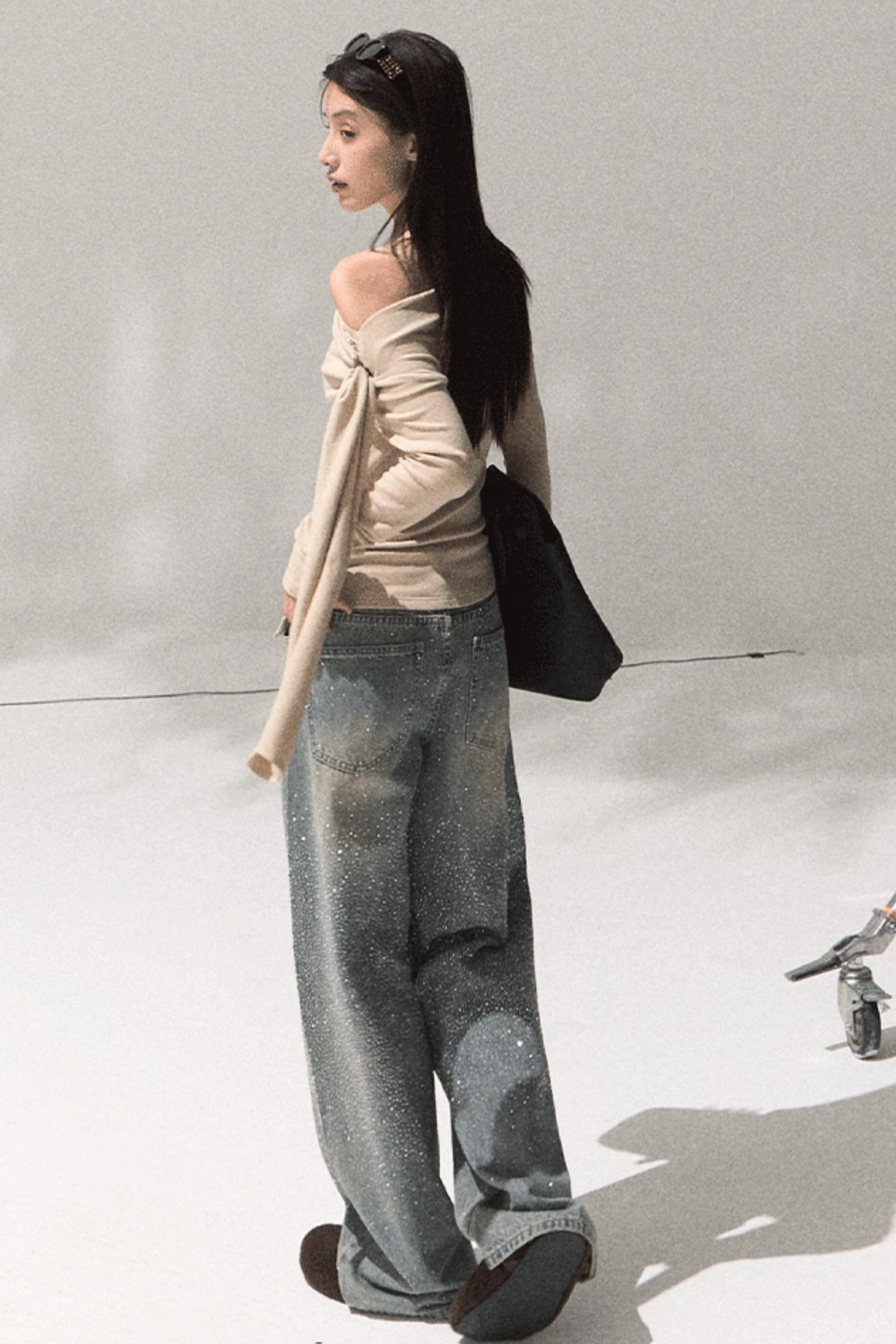 Ancient Shrine Long Sleeve Knit Top