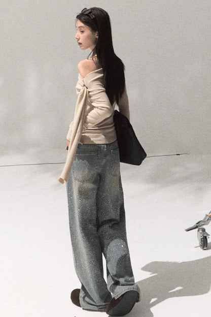 Ancient Shrine Long Sleeve Knit Top