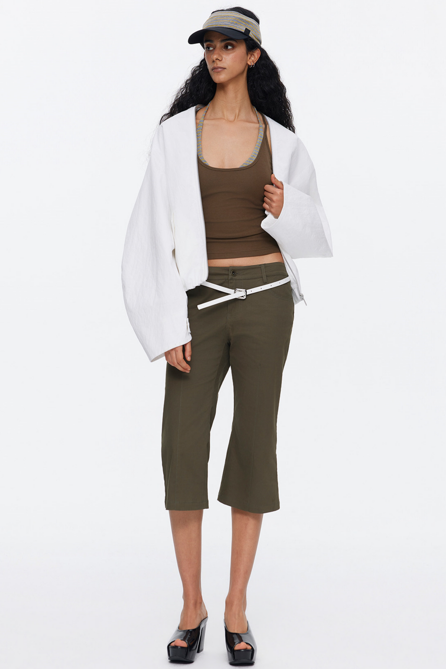 Simple Pleated Cocoon Coat