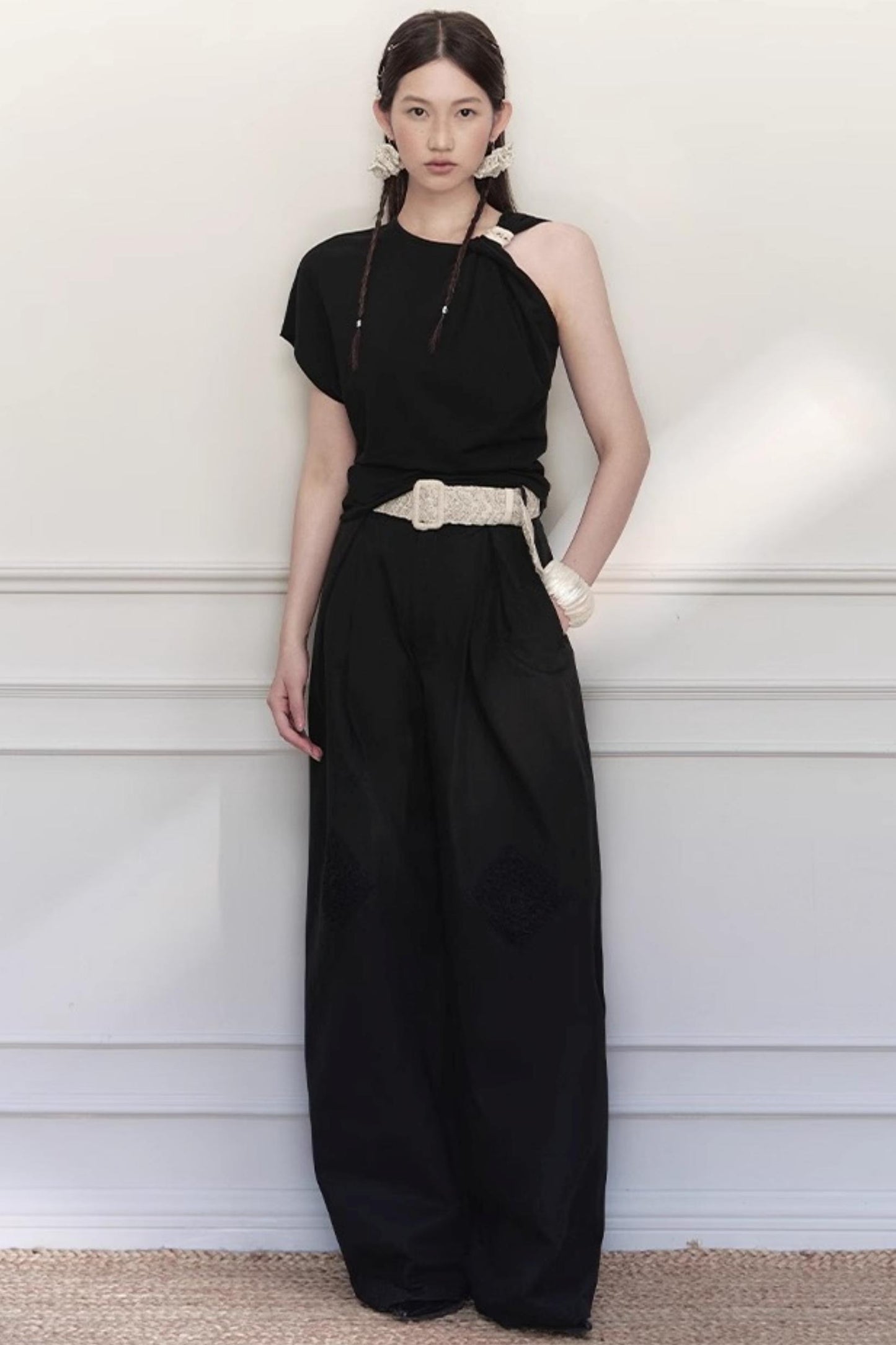 Grandmothers Crochet Wide-Leg Pants