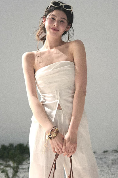 Minimalist Summer Off-Shoulder Top Set-Up