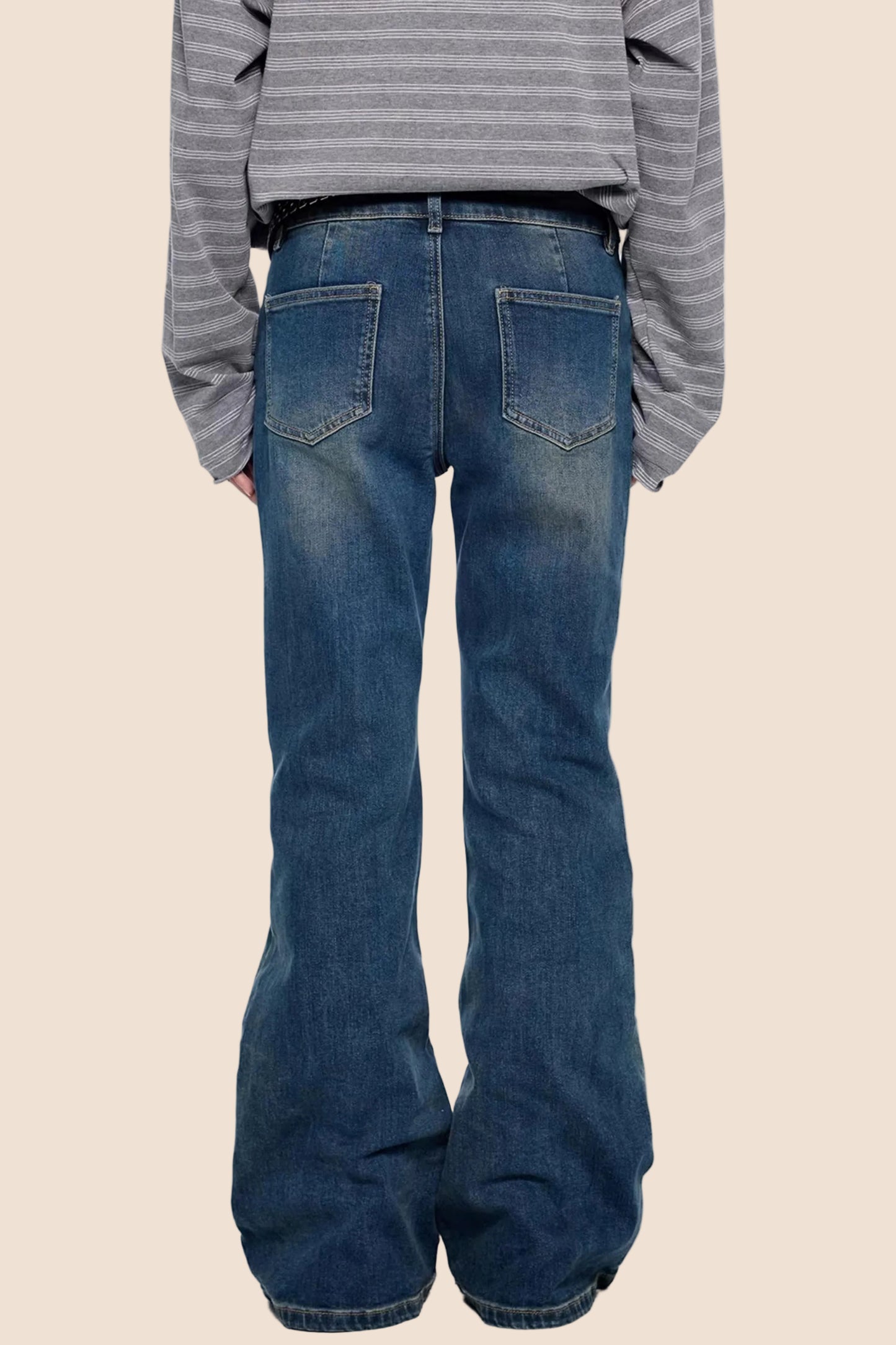 Mikro-weit Retro Schlaghosen