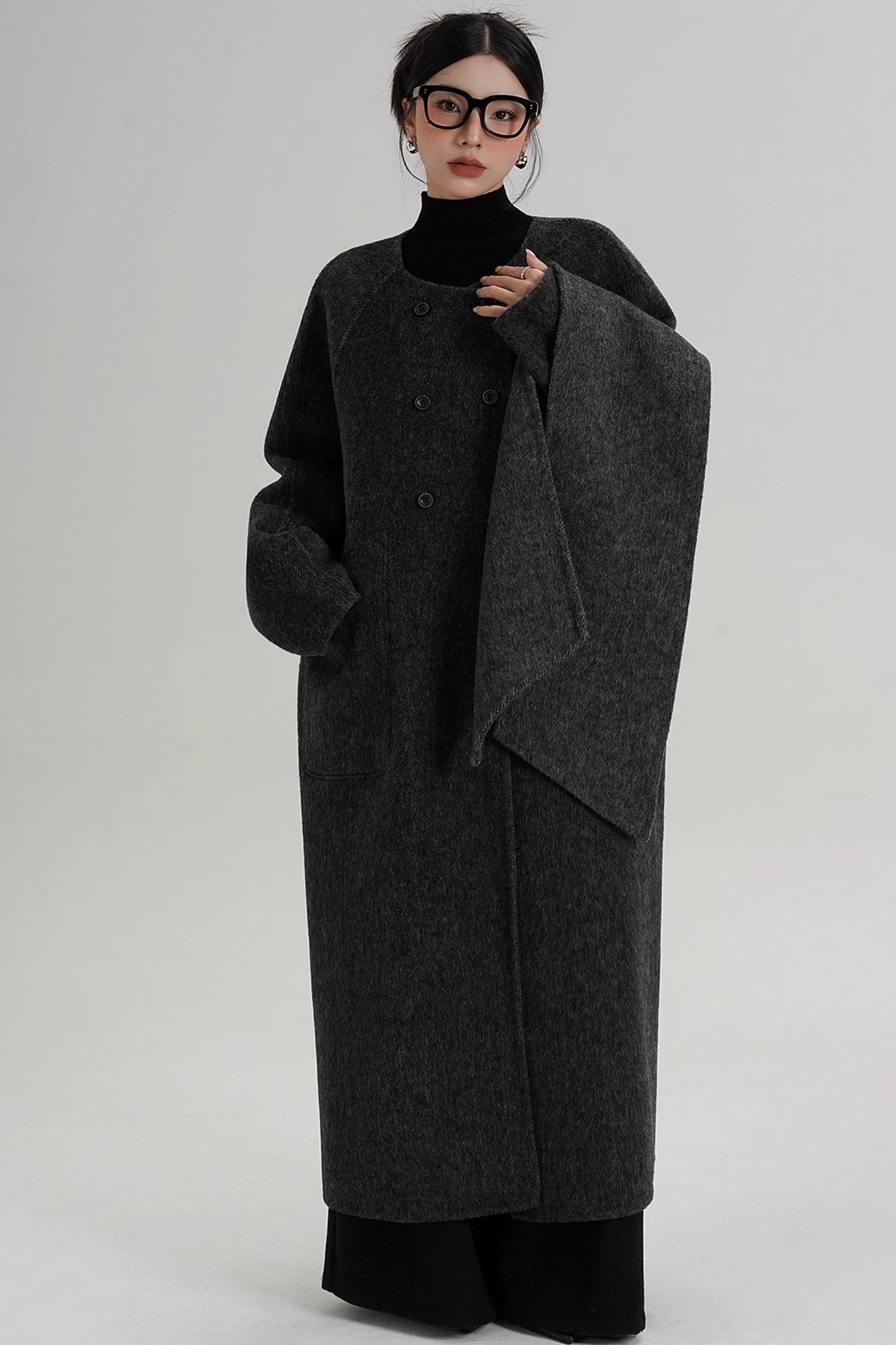 Reversible Woolen Wool Coat