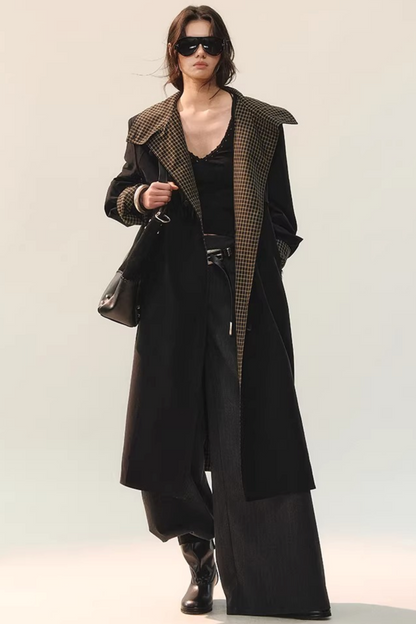 Pantalon large drapé à nouer sur le côté