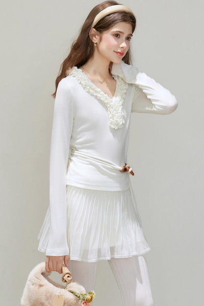 V-Neck Long-Sleeved Base Shirt