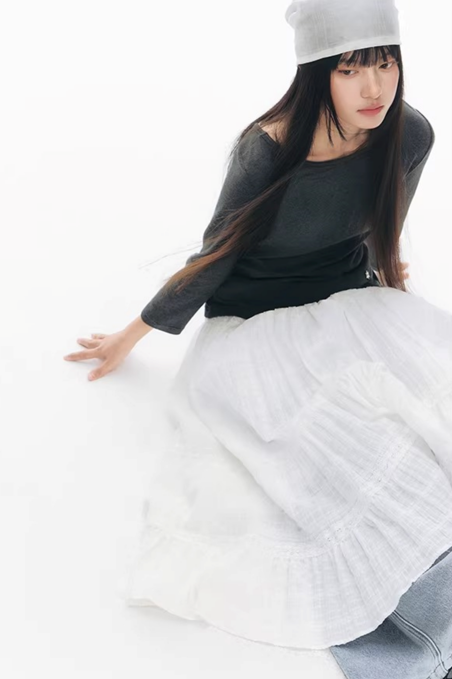 Patchwork Lace A-Line Skirt