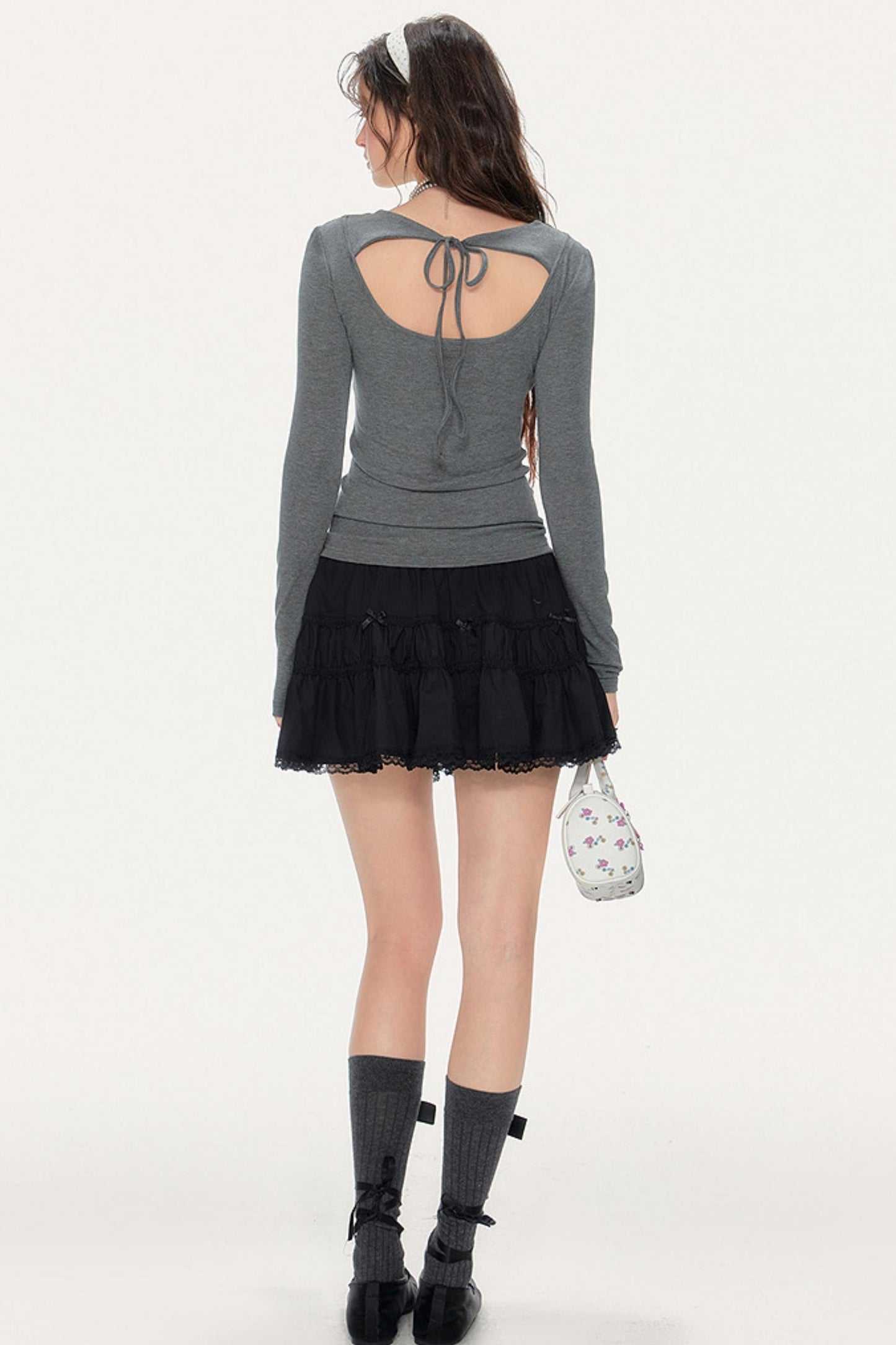 Sweet Spicy Cut-Out Long-Sleeved Shirt