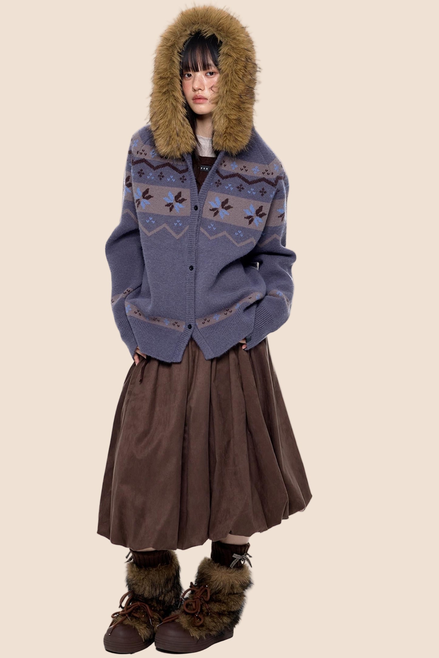 Fair Isle Sweater Jacket