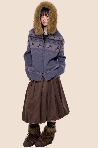 Fair Isle Sweater Jacket