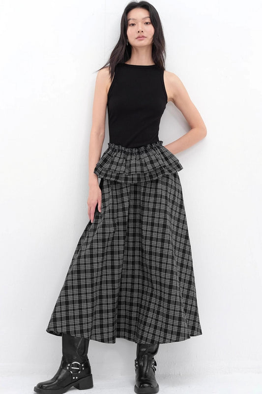 V-Lace Patchwork A-Line Dress