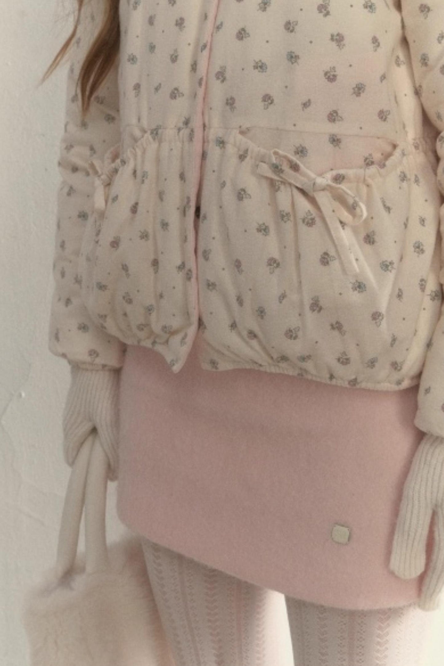 Corduroy Floral Reversible Jacket Set-Up