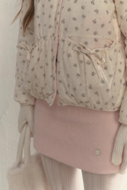 Corduroy Floral Reversible Jacket Set-Up