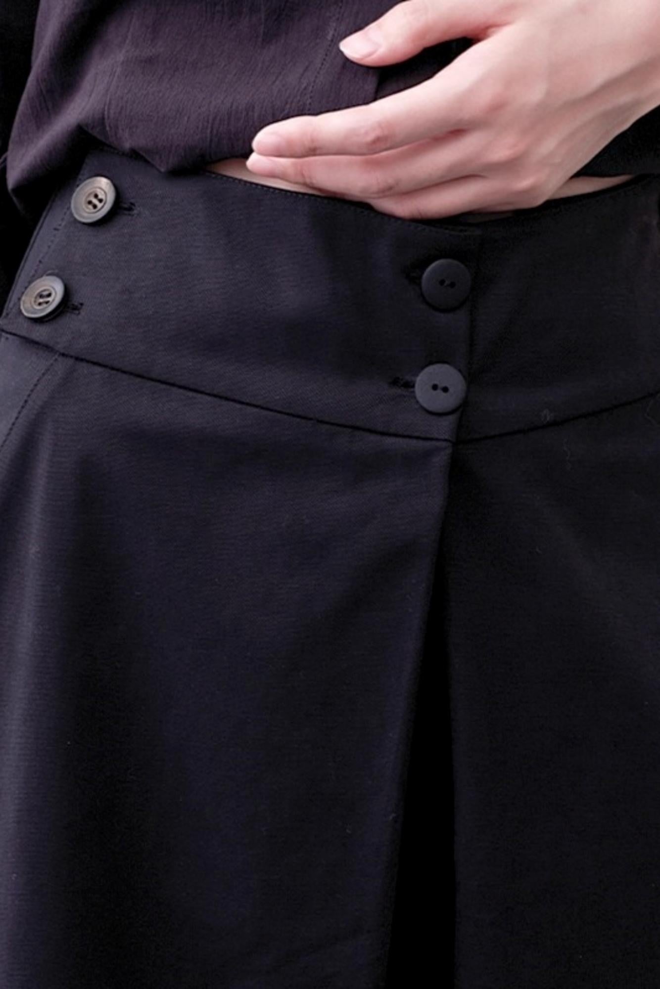 Chic Overlapping Waist Deconstructed Skirt