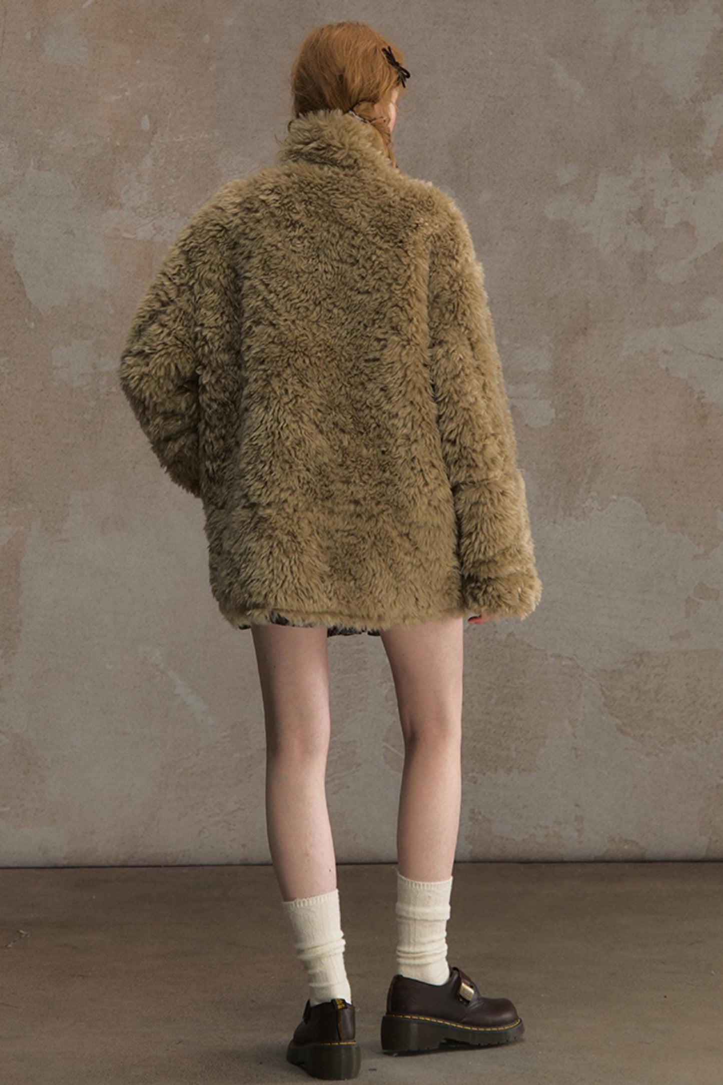 Winter Lamb Fur Deer Skin Jacket