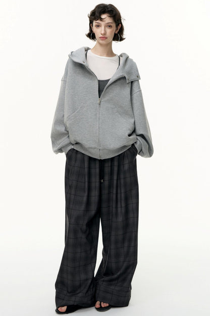 Tea Layer Hooded Cardigan Coat