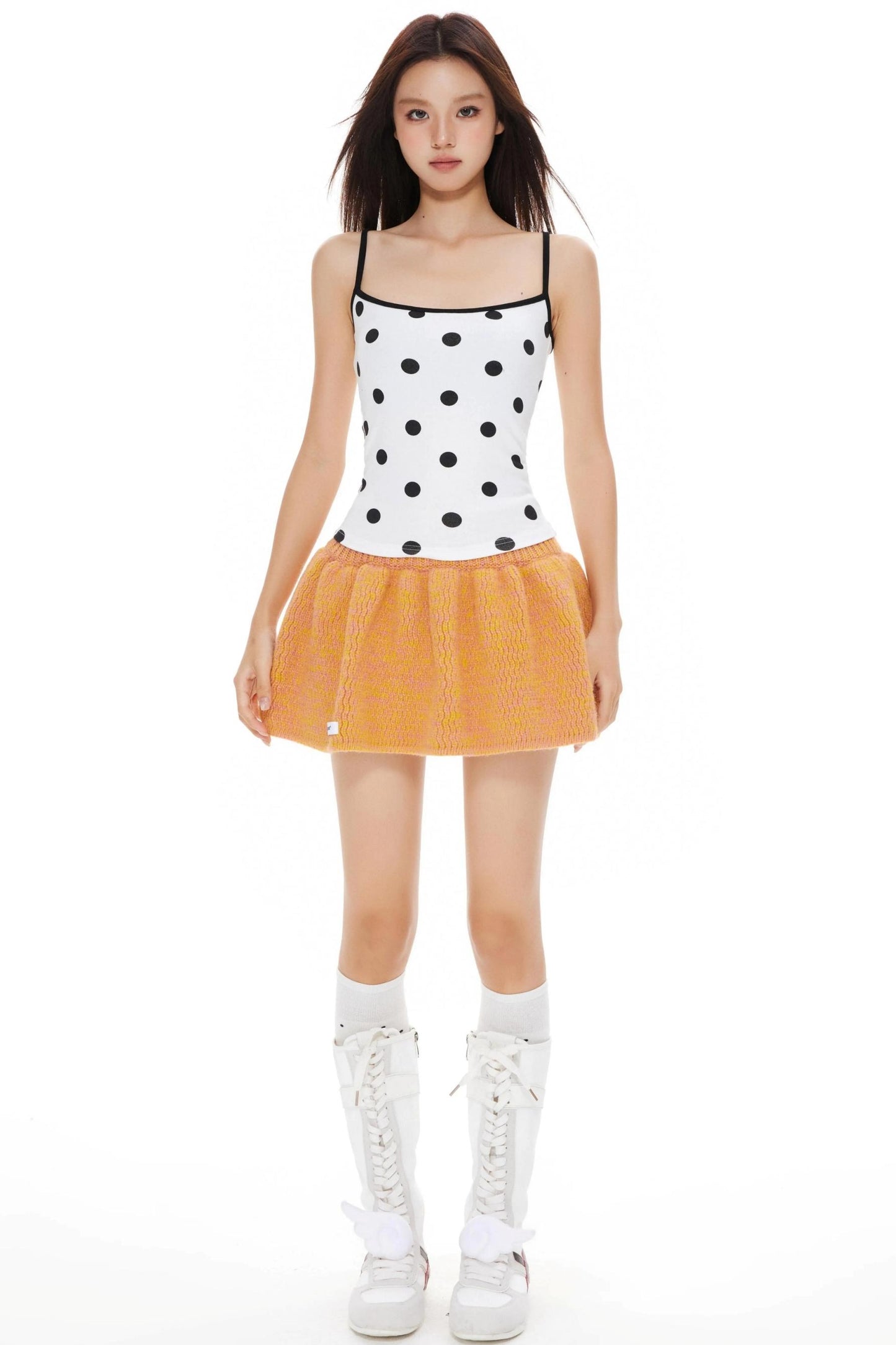Polka Suspender Vest