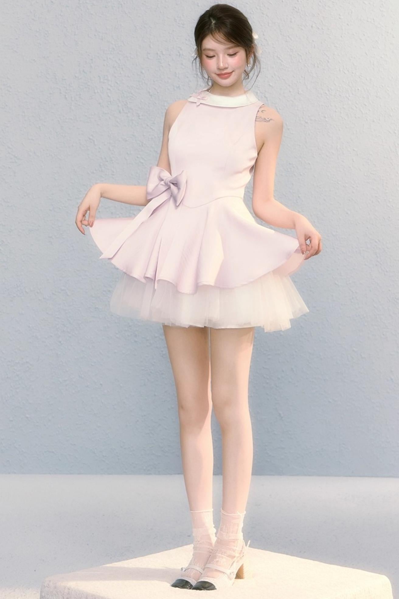 Fugitive Princess Mesh Panel Ballet Dress