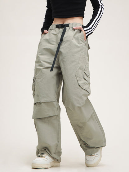 American retro straight loose cargo pants