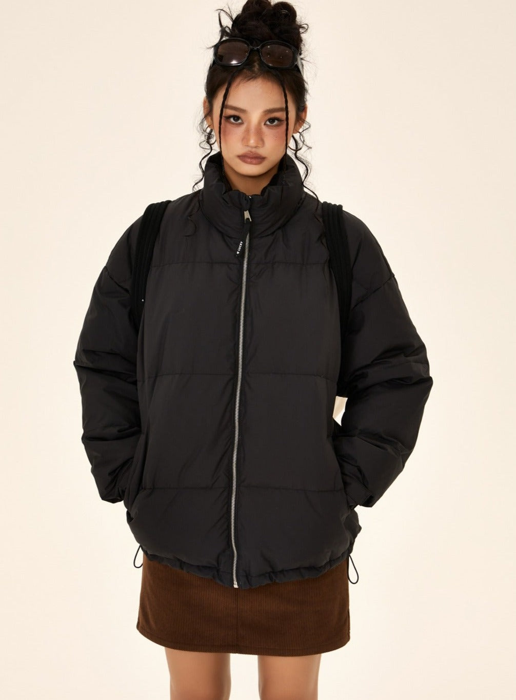 Long-sleeved Loose Down Jacket