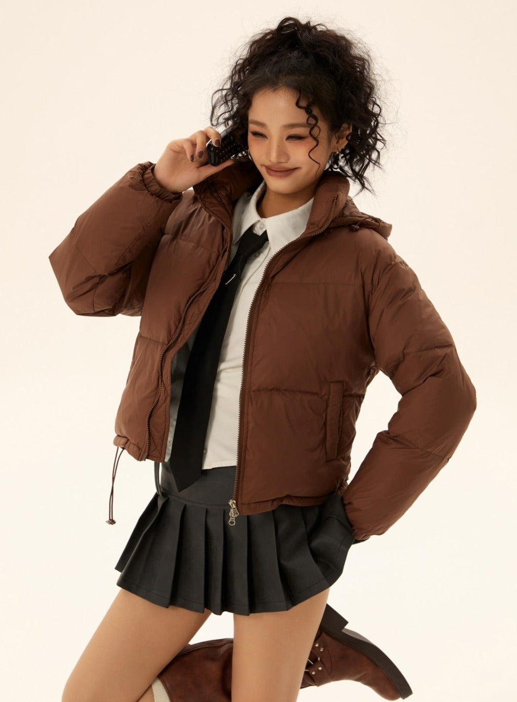 Long-sleeved Loose Down Jacket