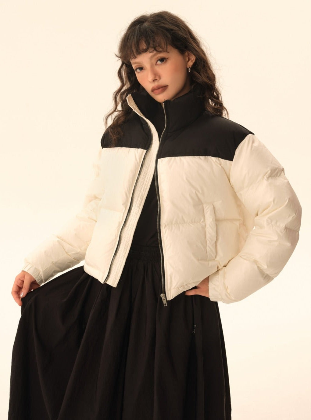 Long-sleeved Loose Down Jacket