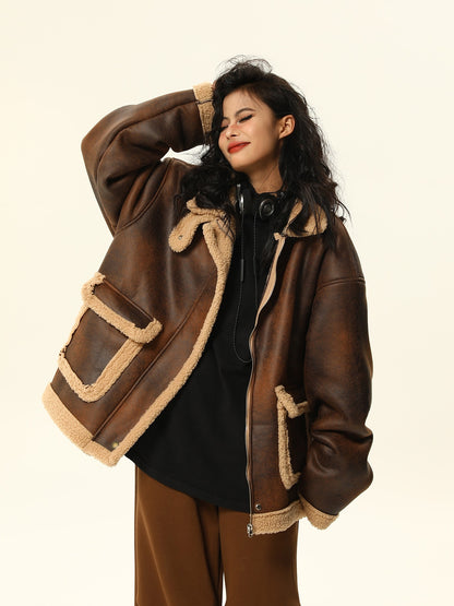 Maillard leather jacket