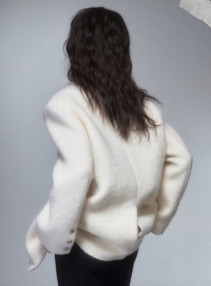 Soote Season stand-up collar woolen jacket