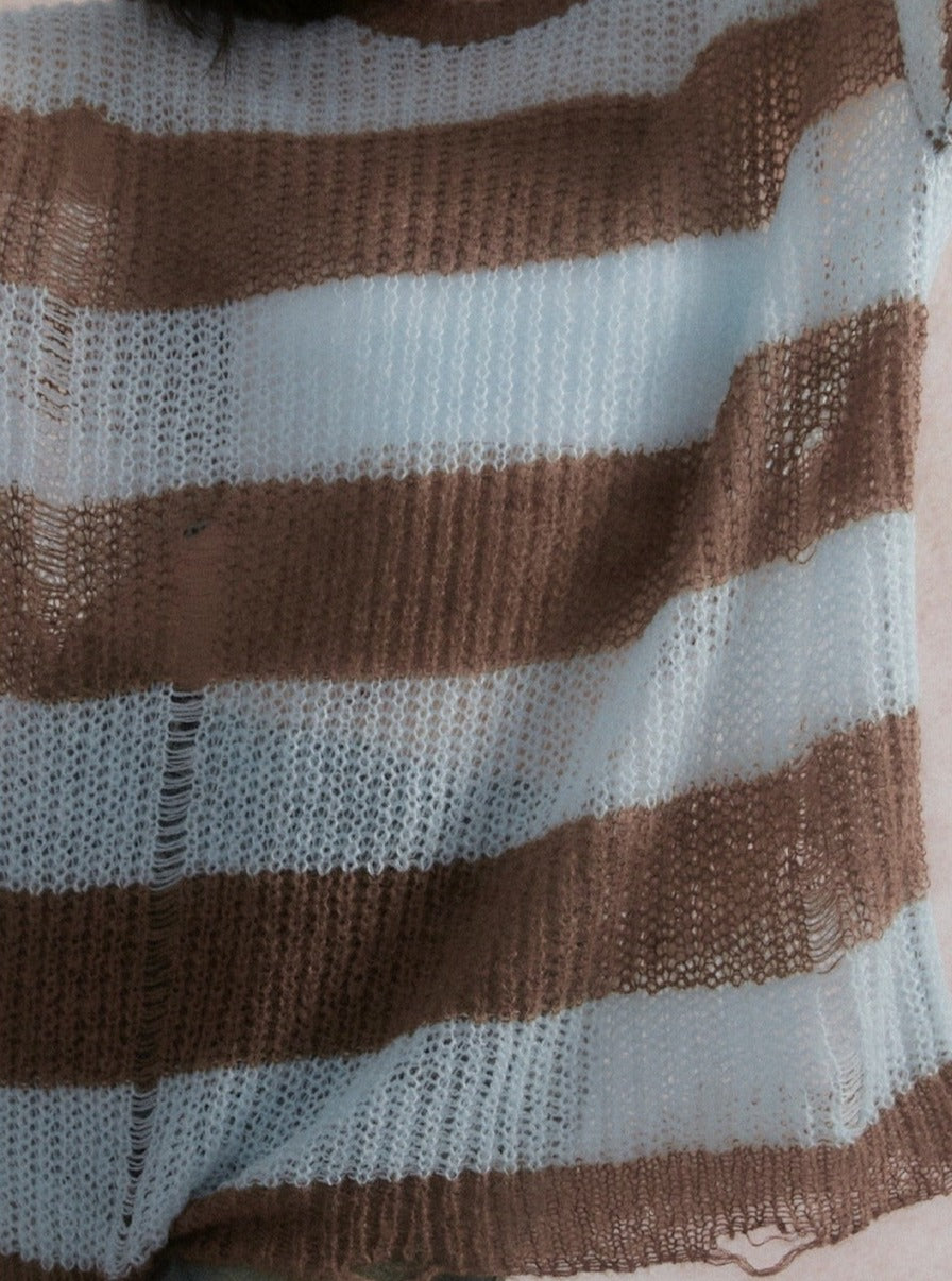 Amerikanischer Mohair -Pullover Top
