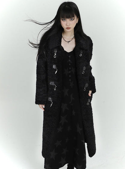 Lamb Wool Mid Length Jacket