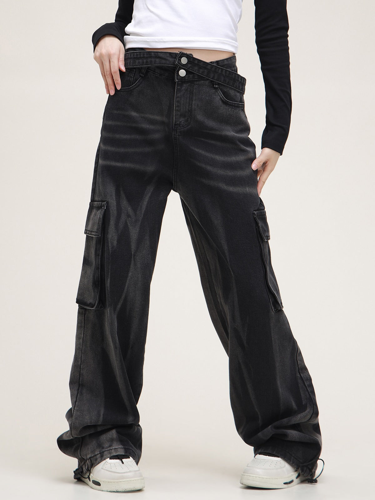 American Wash Distessed Jeans Hose