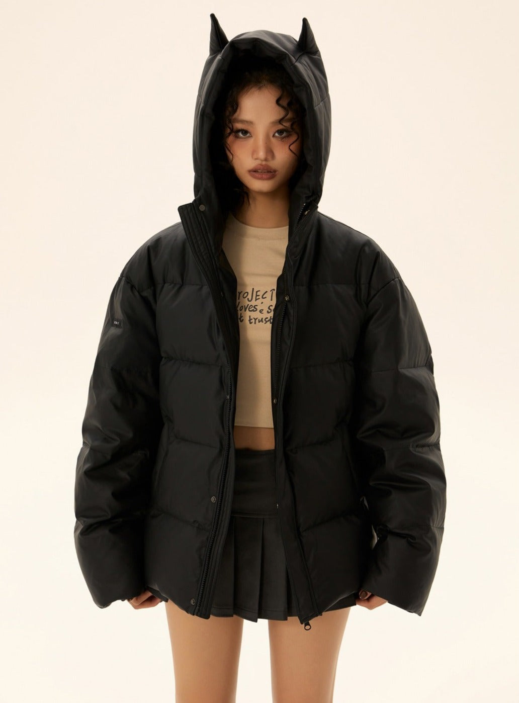 Long-sleeved Loose Down Jacket