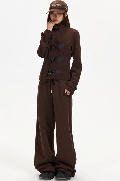 Retro Woolen Scarf Coat