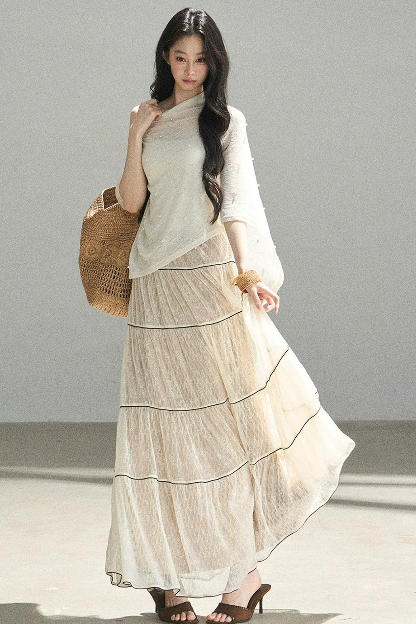 Through the Fog Lace Skirt