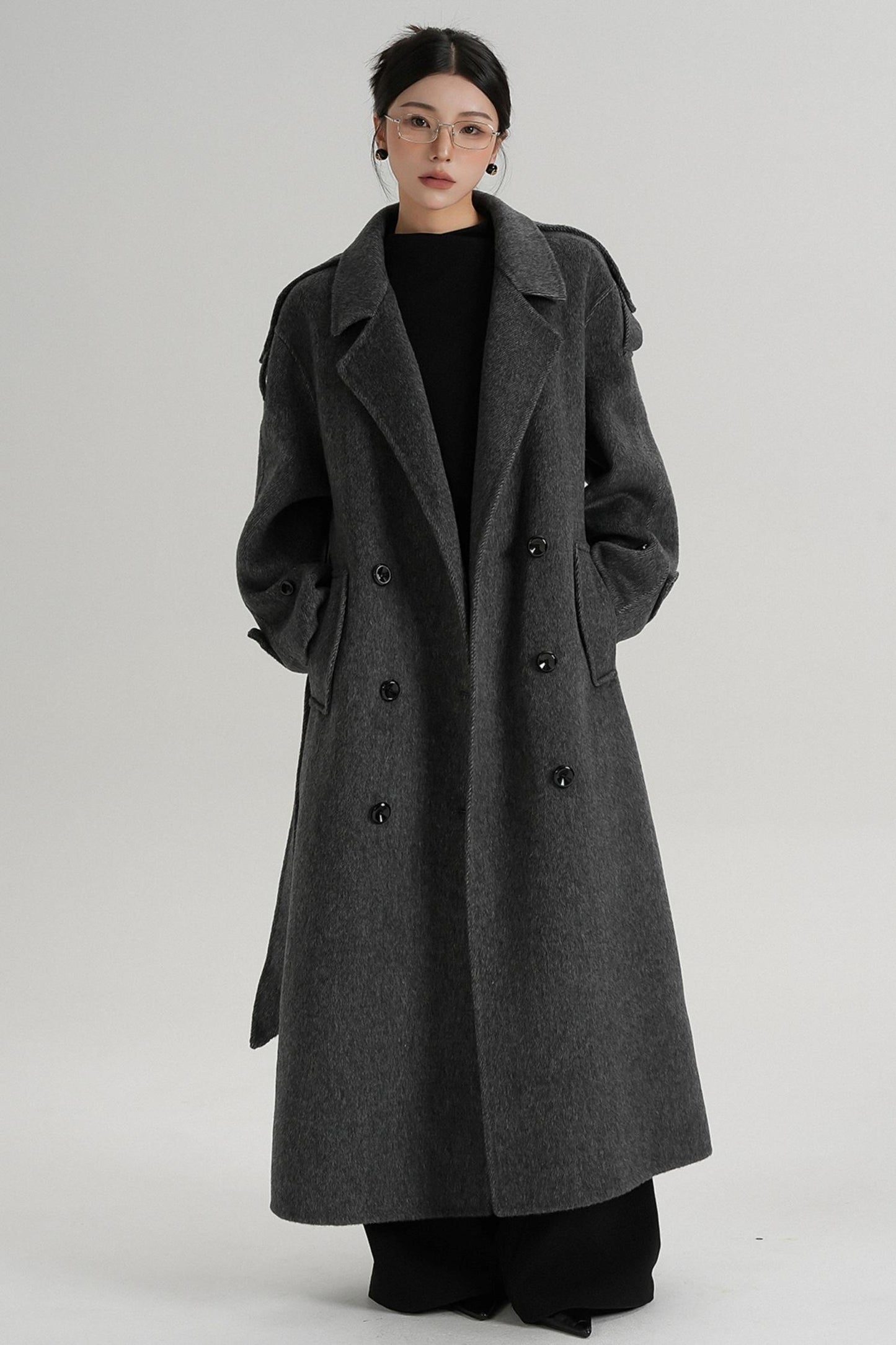Premium Tailored Wool Blend Coat