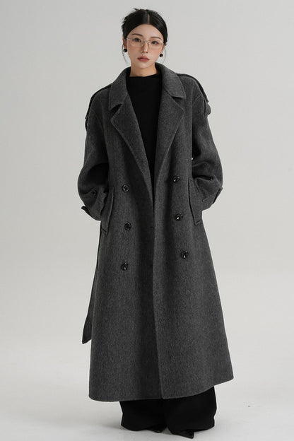 Premium Tailored Wool Blend Coat