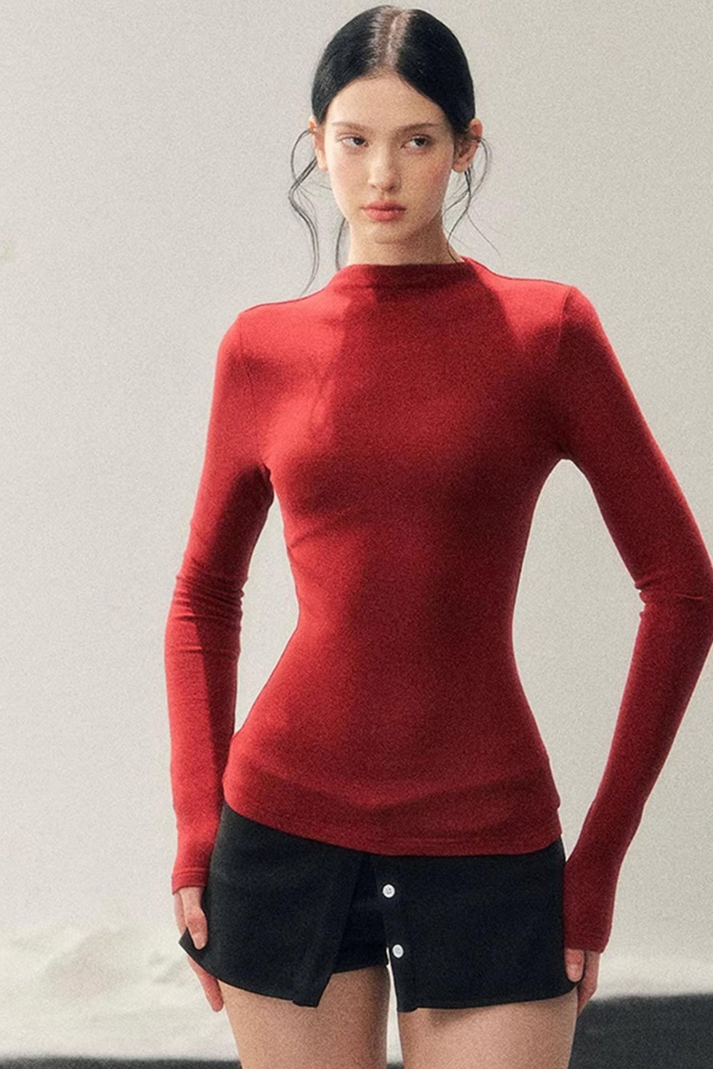 Maple Leaf Knit Sweater Cape Set-Up