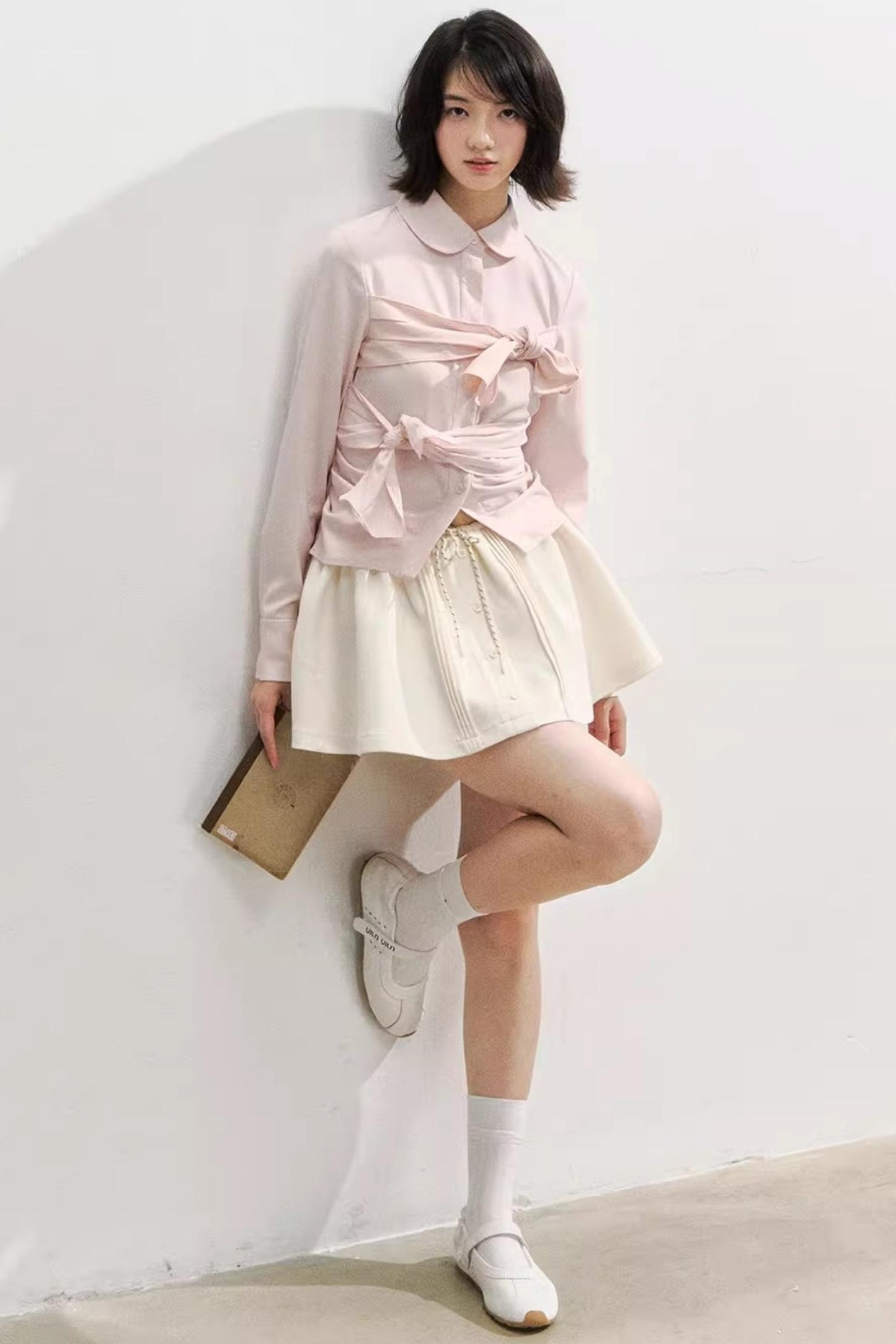 Butterfly Strap Long-Sleeved Shirt