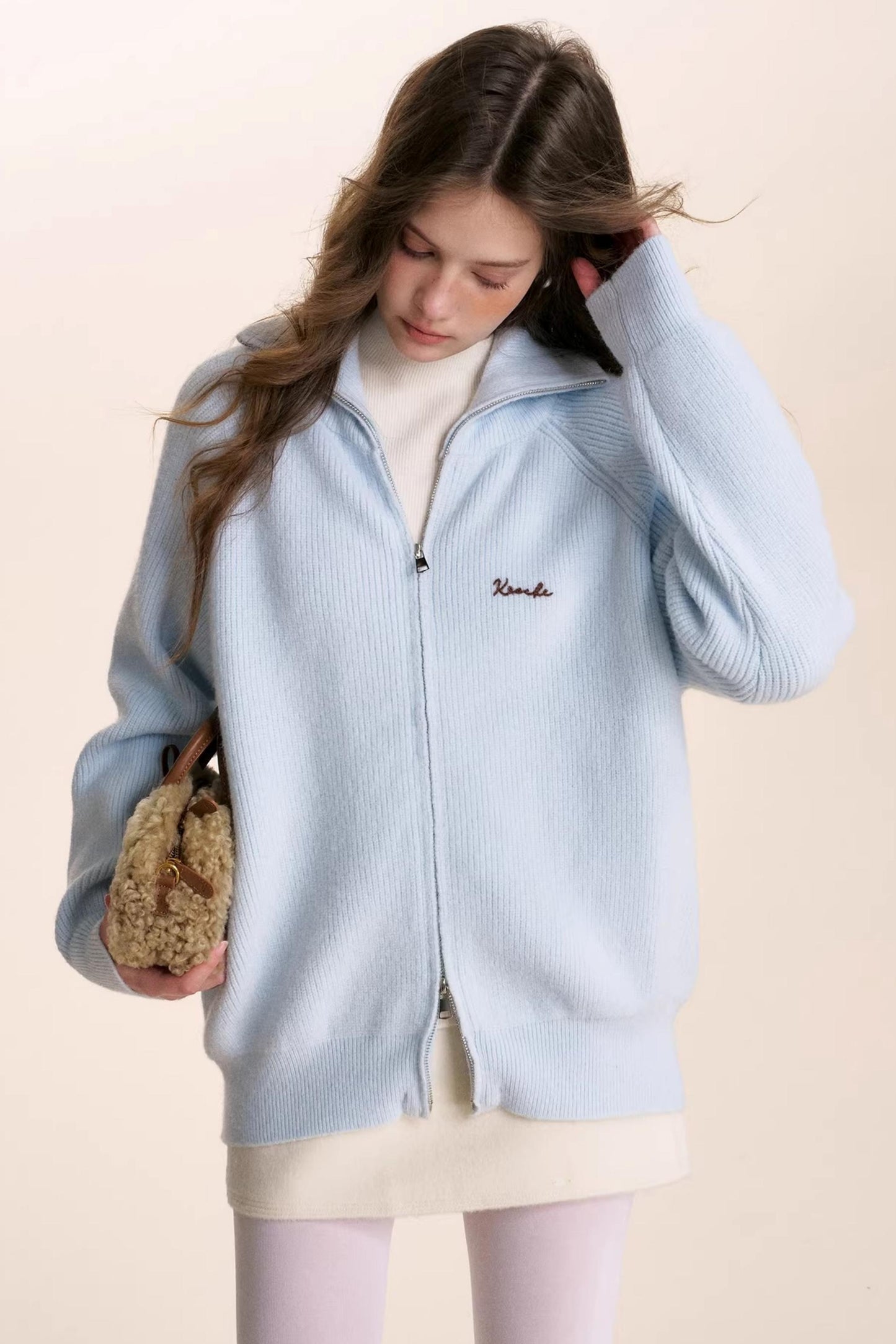 Winter Double-Zip Cardigan Jacket