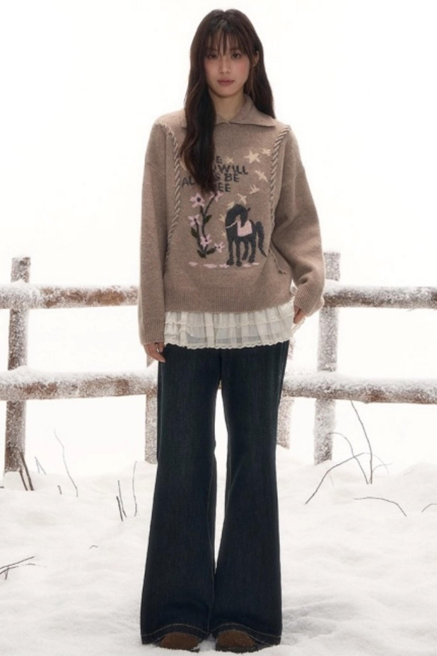 Free-Spirited Knit Sweater