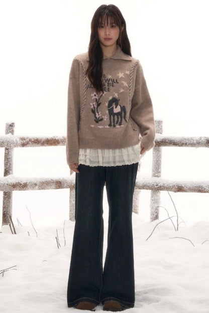 Free-Spirited Knit Sweater