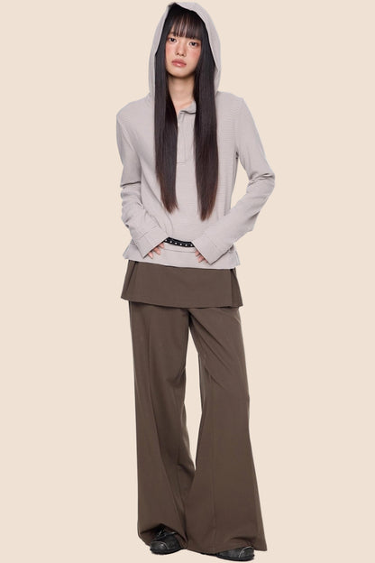 Embroidered Striped Long Sleeve Tee