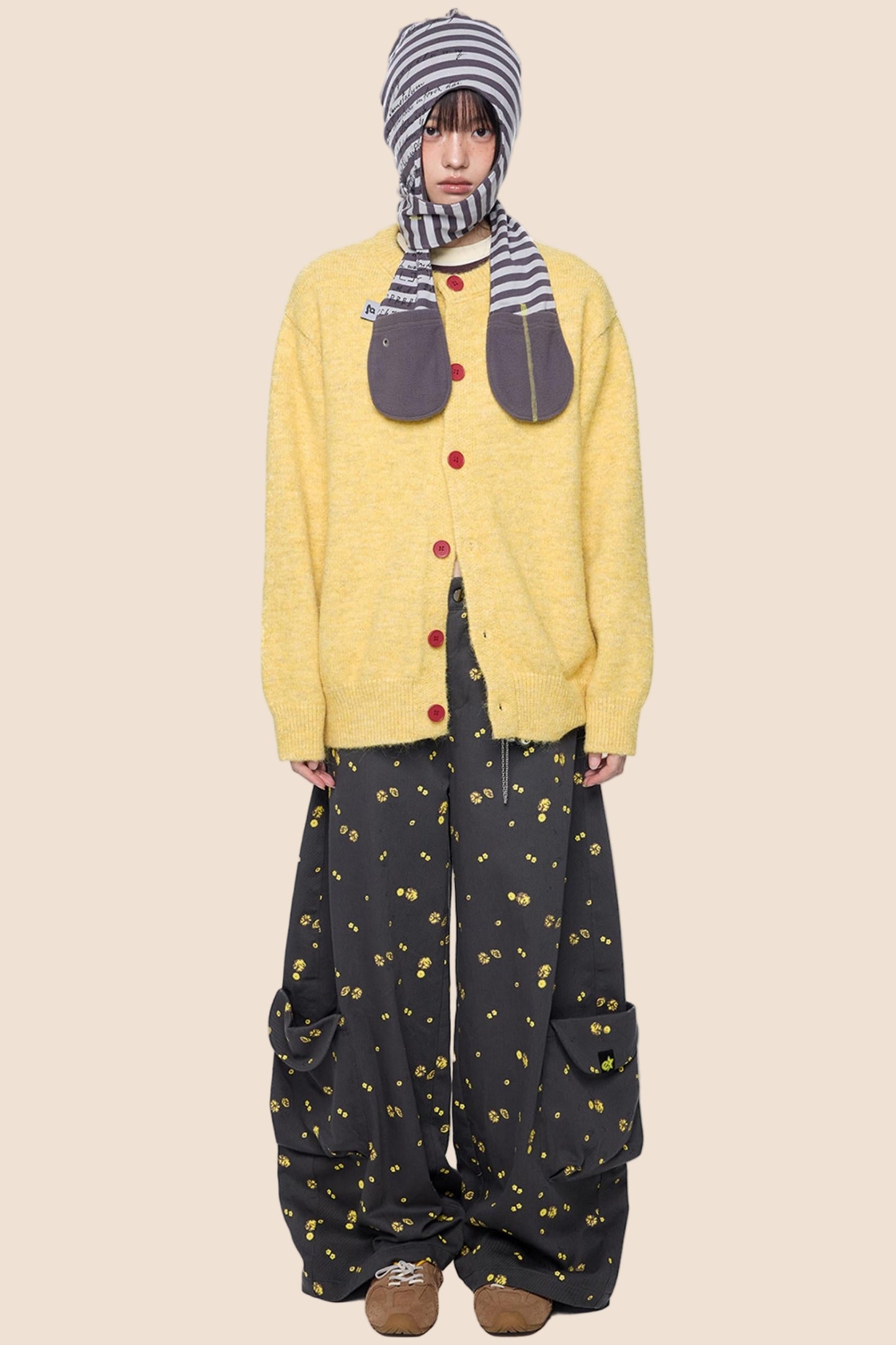 Fall Wool Button-Knitted Cardigan